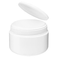 Preview: Crèmepot 'Softline' wit 5ml met schroefdop en afdekplaatje Preview: Crèmepot 'Softline' wit 5ml met schroefdop en afdekplaatje