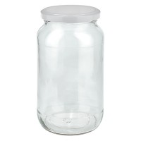 1062ml Verre rond avec couvercle BasicSeal blanc UNiTWIST 1062ml Verre rond avec couvercle BasicSeal blanc UNiTWIST