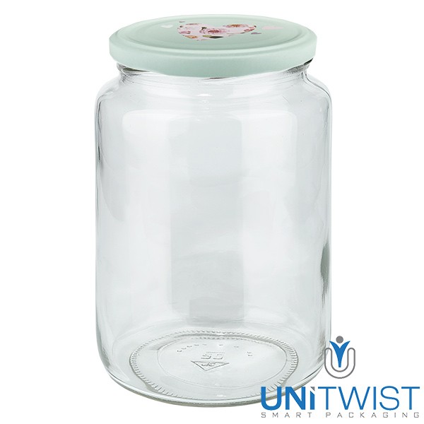 795 ml ronde pot + BasicSeal-deksel hart mint UNiTWIST®