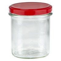 350 ml getrommeld glas + BasicSeal rood UNiTWIST 350 ml getrommeld glas + BasicSeal rood UNiTWIST
