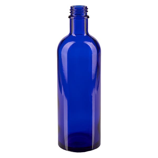 Flacon compte-gouttes 200 ml DIN22 - verre bleu