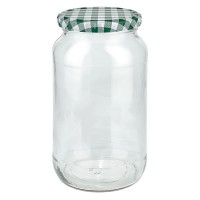 1062ml Verre rond + couvercle BasicSeal vert/blanc UNiTWiST 1062ml Verre rond + couvercle BasicSeal vert/blanc UNiTWiST