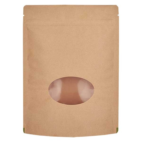 Sachet vertical en papier kraft marron (capacité : environ 500g / 190x263)