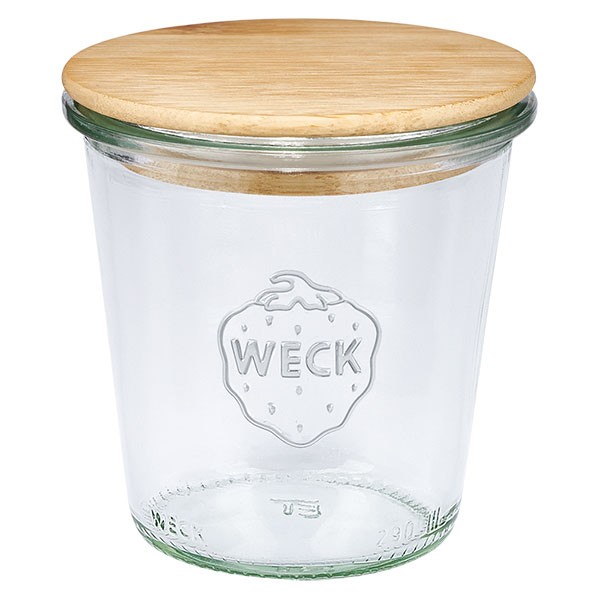 WECK-stortglas 290ml met hout deksel