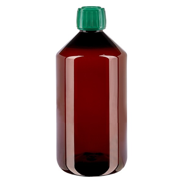 Bouteille PET 750ml avec bouchon vert OV