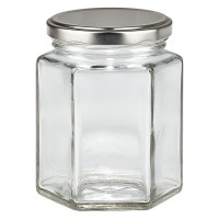 196ml Hexaglass met BasicSeal deksel zilver UNiTWIST 196ml Hexaglass met BasicSeal deksel zilver UNiTWIST