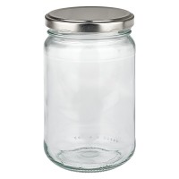 Verre rond 305ml avec couvercle BasicSeal argent UNiTWiST Verre rond 305ml avec couvercle BasicSeal argent UNiTWiST