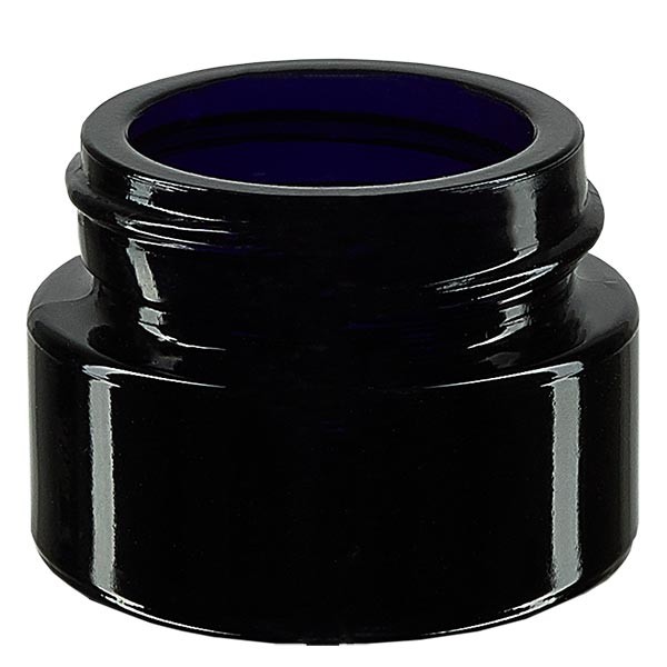 Pot cosmétique 15 ml en verre violet, sans couvercle