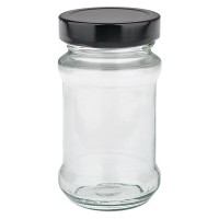 390ml Verre rond avec couvercle BasicSeal noir UNiTWIST 390ml Verre rond avec couvercle BasicSeal noir UNiTWIST