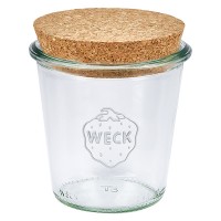 290ml pot haut WECK RR80 avec bouchon nature 290ml pot haut WECK RR80 avec bouchon nature