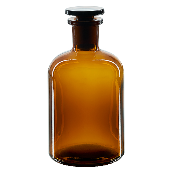 Bouteille de stockage 2000 ml en verre ambré