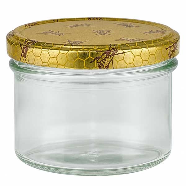 225ml trommelglas + BasicSeal deksel honingraat UNiTWiST