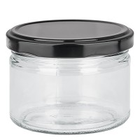 540ml Verre rond avec couvercle BasicSeal noir UNiTWIST 540ml Verre rond avec couvercle BasicSeal noir UNiTWIST