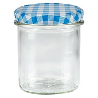 Verre plongeant 350ml + couvercle BasicSeal bleu/blanc UNiTWiST Verre plongeant 350ml + couvercle BasicSeal bleu/blanc UNiTWiST
