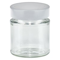 Verre rond 154ml + couvercle BasicSeal blanc deep UNiTWiST Verre rond 154ml + couvercle BasicSeal blanc deep UNiTWiST