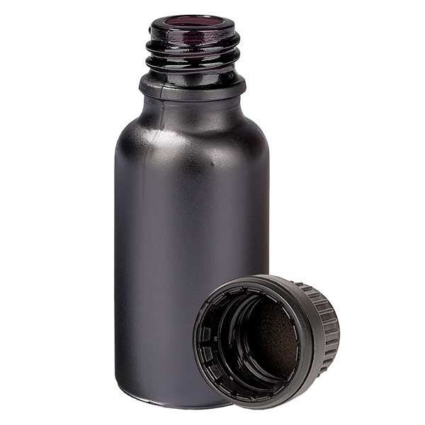 20 ml fles 11 mm, schroefsluiting met garantiesluiting (OV), BlackLine UT18/5 UNiTWIST
