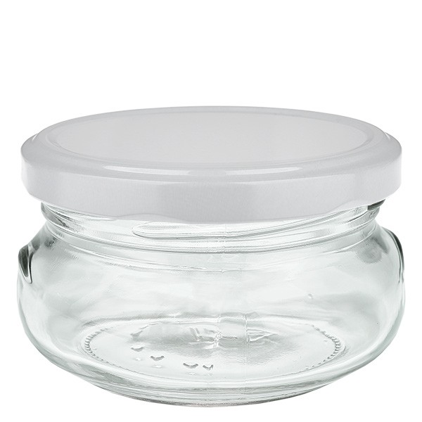 Pot à terrine 120ml avec couvercle BasicSeal blanc UNiTWIST