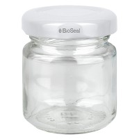 53ml pot rond avec couvercle BioSeal blanc UNiTWIST 53ml pot rond avec couvercle BioSeal blanc UNiTWIST