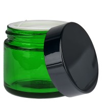 Preview: Glastiegel 60ml grün mit Einlegedeckel UNiTWIST Preview: Glastiegel 60ml grün mit Einlegedeckel UNiTWIST