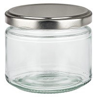 Verre rond 330ml avec couvercle BasicSeal argent UNiTWiST Verre rond 330ml avec couvercle BasicSeal argent UNiTWiST