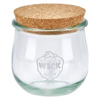 370ml Pot tulipe WECK RR80 avec bouchon nature 370ml Pot tulipe WECK RR80 avec bouchon nature