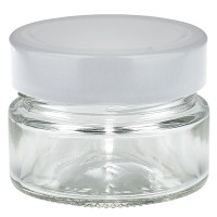 Pot rond 80ml avec couvercle BasicSeal blanc deep UNiTWiST Pot rond 80ml avec couvercle BasicSeal blanc deep UNiTWiST