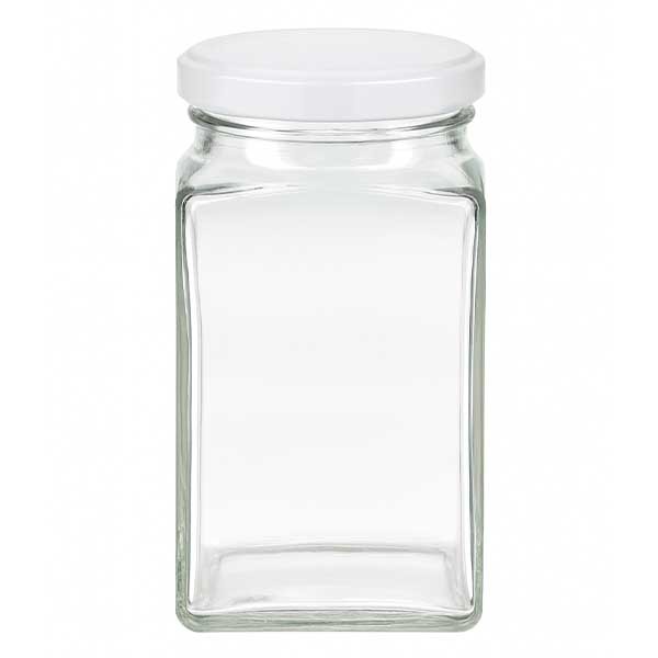 260 ml Tetraglas met BasicSeal deksel wit UNiTWIST