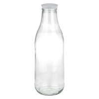 Bouteille de lait 1000ml + couvercle BasicSeal blanc UN... Bouteille de lait 1000ml + couvercle BasicSeal blanc UN...