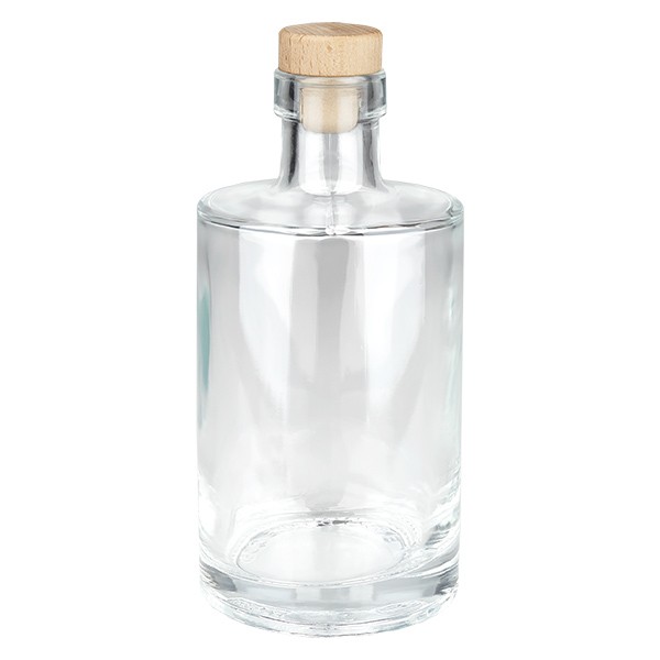 350 ml glazen fles “Galileo” met houten kurk UNiTWIST®