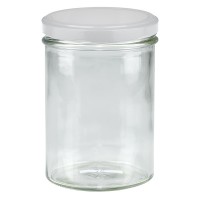 Verre renversé de 435ml avec couvercle BasicSeal blanc UNiTWiST Verre renversé de 435ml avec couvercle BasicSeal blanc UNiTWiST