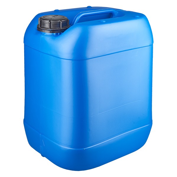 Canister 20 liter blauw met schroefdop, originele sluiting
