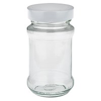 390ml Verre rond avec couvercle BasicSeal blanc UNiTWIST 390ml Verre rond avec couvercle BasicSeal blanc UNiTWIST