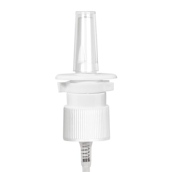 Pulvérisateur pour le nez + capuchon, blanc 18mm standard