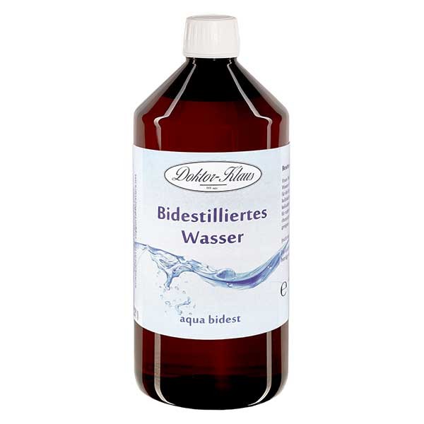 Dubbel gedestilleerd water - Aqua bidest 1 liter