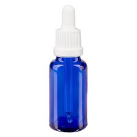 Pipetfles blauw 20ml, pipet wit VR Pipetfles blauw 20ml, pipet wit VR