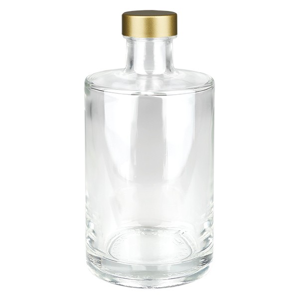 Bouteille en verre 375 ml « Galileo » + bouchon à vis doré UNiTWIST®