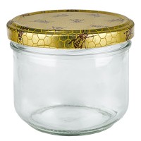 260 ml trommelglas + BasicSeal deksel honingraat UNiTWiST 260 ml trommelglas + BasicSeal deksel honingraat UNiTWiST
