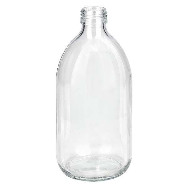 500ml Euro-medicijnfles helder glas