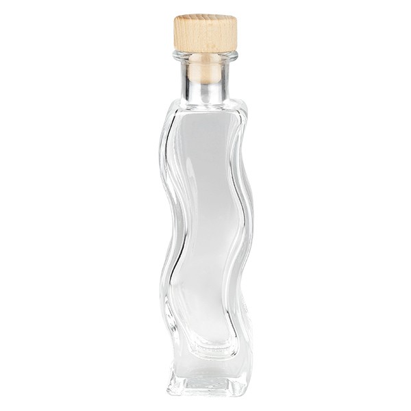 100 ml glazen fles “Fila” met houten kurk UNiTWIST®