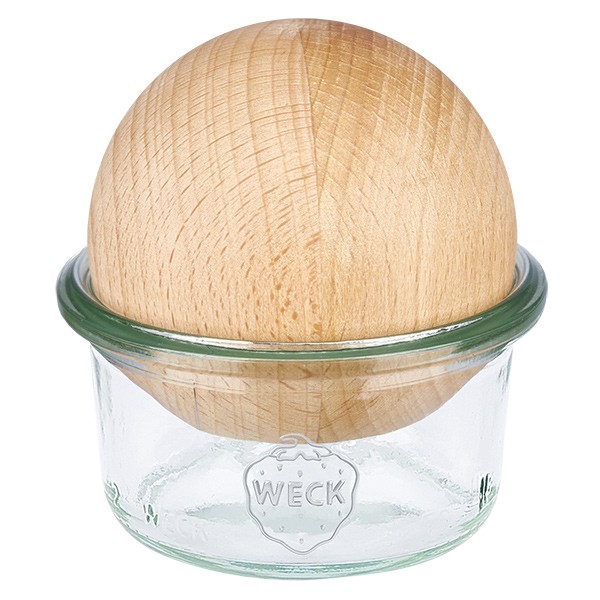 WECK-mini stortglas 50ml met houten bal