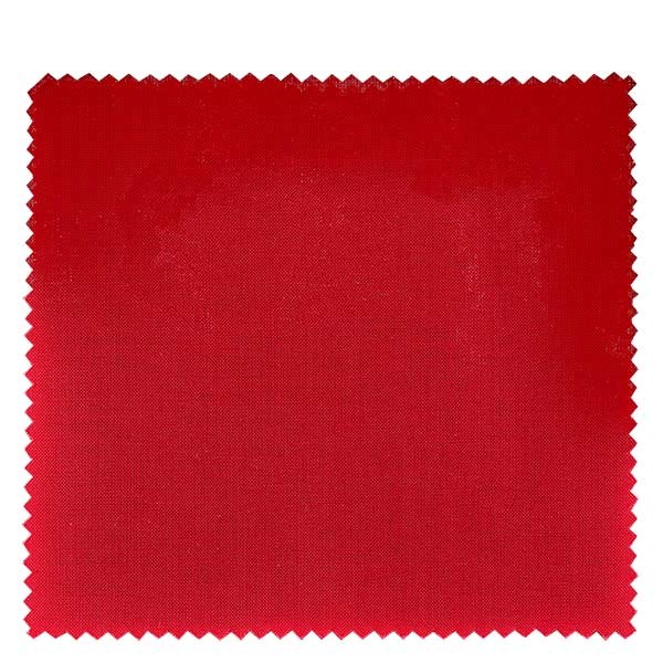 1 x stoffen lapje 150x150mm rood voor deksel diameter 43-100mm