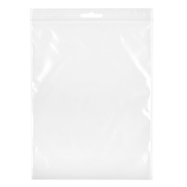 100 sachets Polyzip 90x110 mm avec trou européen, épaisseur : 50 μm