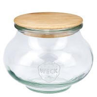 WECK-sierglas 560ml met hout deksel WECK-sierglas 560ml met hout deksel