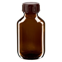 100ml Euro-medicijnfles bruin met bruine schroefsluiting 100ml Euro-medicijnfles bruin met bruine schroefsluiting