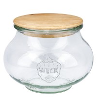 WECK-sierglas 1062ml met hout deksel WECK-sierglas 1062ml met hout deksel
