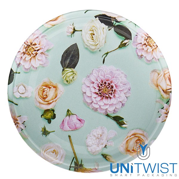 82 mm BasicSeal-deksel bloem mint glanzend (TO82) UNiTWIST®