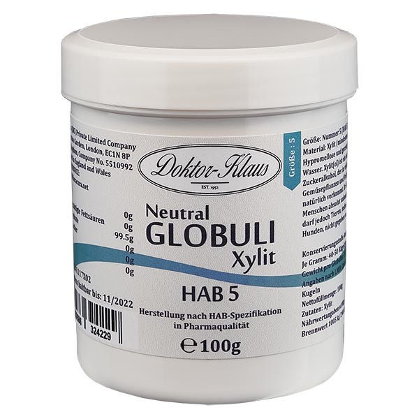 100g Neutral Globuli HAB5 van xylitol (suikervrij)