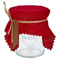 Preview: 1 x stoffen lapje 150x150mm rood voor deksel diameter 43-100mm Preview: 1 x stoffen lapje 150x150mm rood voor deksel diameter 43-100mm