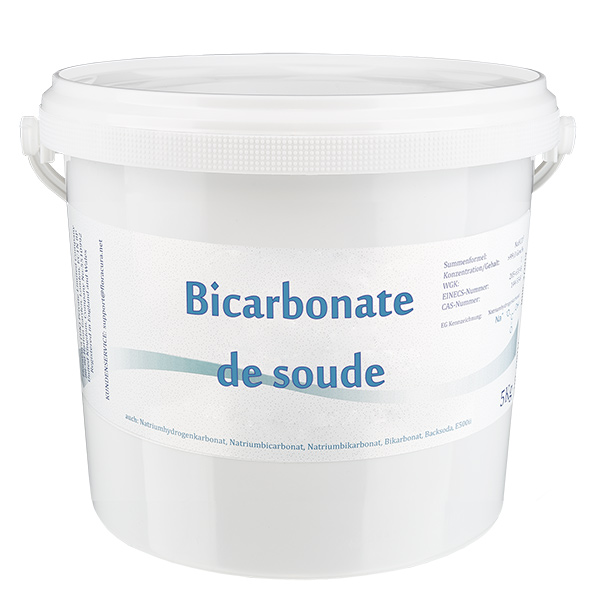 Bicarbonate de soude, seau de 5 kg, apte à l’utilisation alimentaire