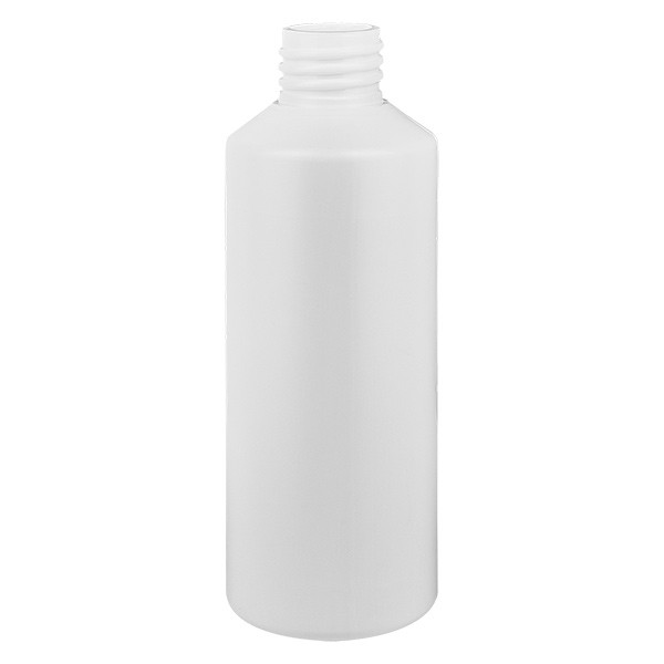 Flacon cylindrique en PET blanc 100 ml, S20x3, sans bouchon